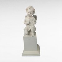 Vintage White Cherub Figurines, Musical Cherub Statues, Resin Cherub Decor, Angel Decor, Home Decor, Gift for Angel Lovers