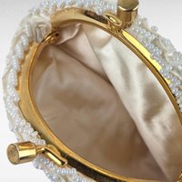 Vintage Princess Gardner Beaded Sequin Coin Purse, Ivory Evening Bag, Bridal Purse, Gift for Her, Original Box