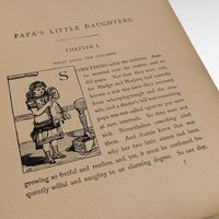 1891 Little Daughters Pleasure Book, Antique Children's Literature, Mary D. Brine, Illustrated Stories, Gift for Collector
