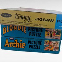 Vintage Puzzle Lot, Blondie, Tammy, Archie Jigsaw Puzzles, 1950s-60s, Complete Sets, Collectible Puzzles