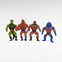 Vintage Masters of the Universe Action Figures, Man-E-Faces, Whiplash, Jitsu, Clawful, 1980s MOTU Toys, Collectible Figures
