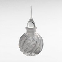 Vintage Clear Glass Perfume Bottle.