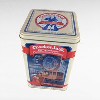 Vintage Cracker Jack Collectibles, 1993 100th Anniversary Tin & 1999 Ornaments, Nostalgic Candy Memorabilia, Gift for Collectors