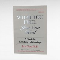 1984 John Gray "What You Feel You Can Heal" Softcover Book, Relationship Guide, Heart Publishing