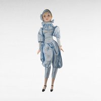 Vintage Pierrot Clown Doll, Blue Ceramic Doll, 19 1/4 Inches, Collectible Clown Doll, Gift For Collector, Vintage Home Decor