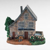 Vintage Liberty Falls Village Figurines, 7 Piece Set, Barber Shop, Firehouse, Shops, Courthouse, Collectible Miniatures, Gift for Collector