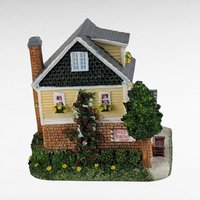 Vintage Liberty Falls Village Figurines, 7 Piece Set, Barber Shop, Firehouse, Shops, Courthouse, Collectible Miniatures, Gift for Collector