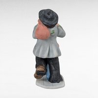 Vintage 4" Flambro Emmett Kelly Jr. Weary Willie Unicycle Figurine, Clown on Unicycle, Collectible Clown, Gift for Circus Lover