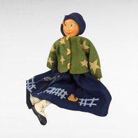Vintage Tender Heart Treasures Miss Moon Beam Doll, 21 Inch Paper Mache Face Doll, Collectible Moonbeam Doll, Gift for Doll Collectors