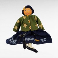 Vintage Tender Heart Treasures Miss Moon Beam Doll, 21 Inch Paper Mache Face Doll, Collectible Moonbeam Doll, Gift for Doll Collectors