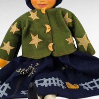 Vintage Tender Heart Treasures Miss Moon Beam Doll, 21 Inch Paper Mache Face Doll, Collectible Moonbeam Doll, Gift for Doll Collectors