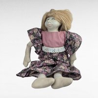 1970s Barbara Lorin Folk Art Doll Pair, Vintage Porcelain Head Dolls, Soft Body Dolls, Collectible Dolls, Handmade Folk, Vintage Dolls
