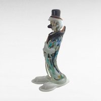 Vintage Art Glass Clown, Handblown Glass Clown, Collectible Glass Figurine, Clown Decor, Art Glass Sculpture, Whimsical Clown, Glass Art