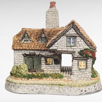 1993 David Winter The Tannery Cottage Figurine, Collectible English Village Decor, Gift for Collector, Miniature Building (3.25")