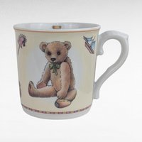 Vintage Royal Worcester Days of the Week 3-Piece Child Set, Mug, Bowl, Plate, Nursery Rhyme Decor, Baby Shower Gift, Christening Present