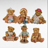 Vintage Cherished Teddies Figurines Lot, 1990s Collectible Bears, Priscilla Hillman Designs, Gift for Collector, Nursery Decor