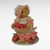 Vintage Cherished Teddies Figurines, Ornaments, 1992-1997, Santa Teddy, Hannah Autumn Brings, Holly, Stocking Bear, Gift for Collector