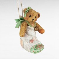 Vintage Cherished Teddies Figurines, Ornaments, 1992-1997, Santa Teddy, Hannah Autumn Brings, Holly, Stocking Bear, Gift for Collector