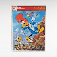 Vintage Cartoon Character Jigsaw Puzzle Lot - Yosemite Sam, Woody Woodpecker, Disney, Jaymar - 1952-1976