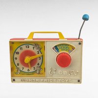 Vintage Fisher Price Toy Lot: Jalopy Pull Toy, Chatter Phone, Hickory Dickory Radio - Classic Toys, Retro Decor, Gift for Child, Collector
