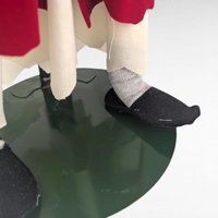 Vintage Dept 56 Scrooge Doll, 19.5" Dickens Caroler Figurine, Collectible Christmas Decor, Gift for Dickens Fan, Holiday Display