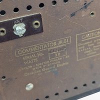 Vintage General Electric Commentator JK-51 Radio, 1940s Working Radio, Gift for Collector, Retro Home Decor