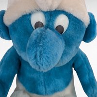 Vintage 1979 Smurf Plush Toy, 12" Sitting Smurf, Collectible Smurf, Gift for Smurf Fan