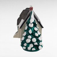 Vintage 1986 Dept 56 Stucco Bungalow Village House, Christmas Village Display, Holiday Decor, Gift for Collector