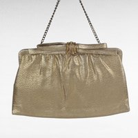 Vintage Gold Hand Bag. 