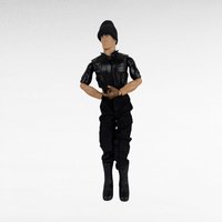 Vintage 1990s Hasbro GI Joe Action Figure, Black Outfit, MISSING HAND, Accessories, 12", Collectible Toy, Gift for Collector