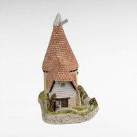 1981 David Winter Single Oast Village Building, Collectible English Cottage Sculpture, Vintage Home Decor, Gift for Collector