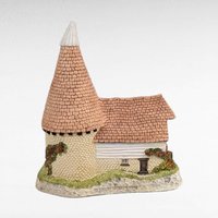 1981 David Winter Single Oast Village Building, Collectible English Cottage Sculpture, Vintage Home Decor, Gift for Collector