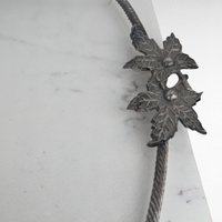 Vintage Pewter Serving Tray with Bumpy Plexiglass Center, 15x9 Inch Decorative Tray, Unique Serving Platter, Gift for Hostess