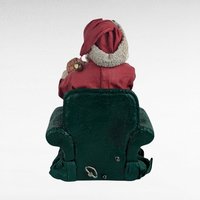 Vintage Clothique Possible Dreams Santa Feeding Baby Musical Figure, Collectible Santa, Holiday Decor, Christmas Gift, Musical Santa
