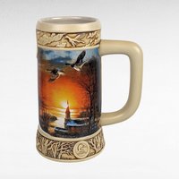 Vintage Miller Beer Mug & Tray Set, Ducks Unlimited Stein, Terry Redlin Art, Man Cave Decor, Gift for Breweriana Collector