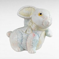 Vintage Nursery Decor Lot, Winnie the Pooh Blanket, Bunny Bank, Rocking Horse Planter, Cake Topper, Gift for Baby Shower