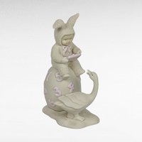 Vintage Dept 56 Snowbunnies Figurines Lot, 1995-1998, Springtime, Easter, Gift for Collector