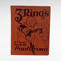 1938 3 Rings A Circus Book by Paul Brown, Vintage Children's Literature, Collectible Illustrated Book, Gift for Child, Circus Lover