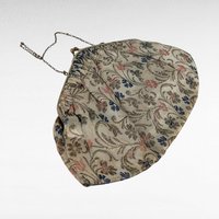 Vintage Floral Carpet Bag, Small Handbag with Mirror, Tapestry Purse, Victorian Style Bag, Gift for Her