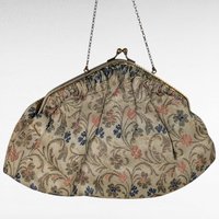 Vintage Floral Carpet Bag, Small Handbag with Mirror, Tapestry Purse, Victorian Style Bag, Gift for Her