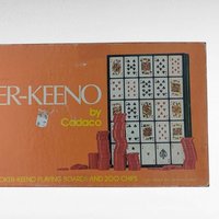 1977 Vintage Cadaco Poker-Keeno Game, Complete Set with Cards and Chips, Collectible Card Game, Gift for Game Collectors, Family Fun