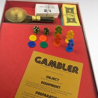 1977 Vintage Parker Brothers Gambler Board Game, Complete Set, Collectible Board Game, Gift for Game Collectors, Family Fun