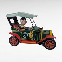 NON WORKING Vintage Mystery Action Tin Car, 1960s Japanese Toy, Collectible Toy Car, Battery Operated, Display Piece, Gift for Collector
