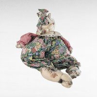 Vintage Plush Cat Pair, Handmade Cat Doll, Button Decor Cat, Collectible Cats, Gift for Cat Lovers, Vintage Plush Animals