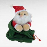 Vintage Christmas Plush Lot - Ty Attic Treasures Klause Bear, Bachman's Santa in Bag, Red/Green Teddy Bear Couple - Holiday Decor