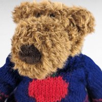 Vintage Sweater Bear Plush Pair - Gund Apple Sweater Teddy, Commonwealth USA Sweater Bear - Collectible Plushies, Vintage Toys, Gift Ideas