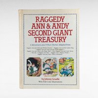 Vintage Raggedy Ann and Andy Book Lot, 1980s Giant Treasury & Second Giant Treasury, Classic Children's Literature