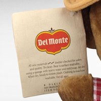Vintage Teddy Bear Pair, America Wego Denim Bear, 1985 Dakin Del Monte Bear, Collectible Plush Toys, Gift for Kids
