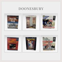 Vintage Doonesbury Comic Book Lot, G.B. Trudeau, Peace Out Dawg, Planet Doonesbury, Greatest Hits, Political Satire, Gift for Comic Fan