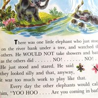 Vintage Children's Book Lot, Littlest Elephant, Romper Room Safety, Mouse and the Elephant, Collectible Kids' Books, Gift for Young Readers